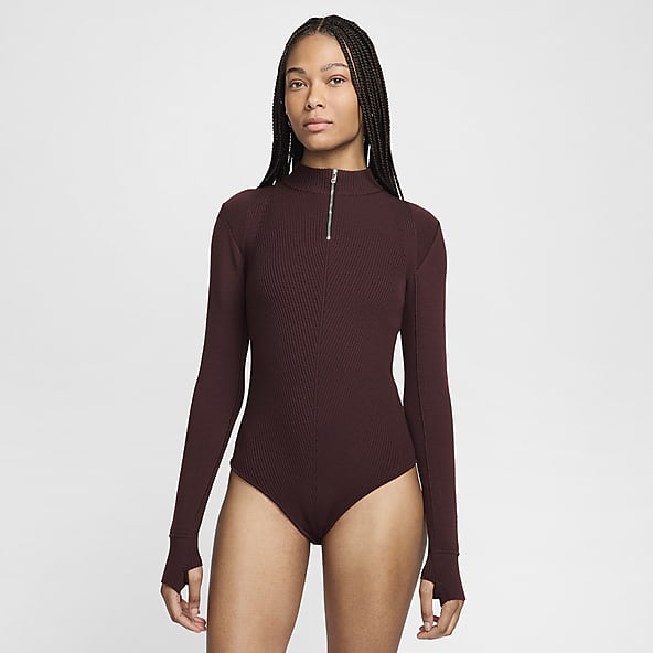 Womens Red Bodysuits. Nike